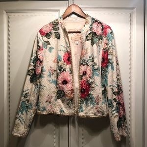 J. Jill Floral Jacket Size M
